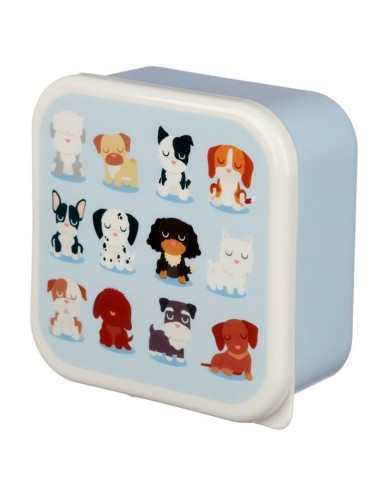 Porta pranzo con 3 contenitori con cagnolini PUCLBOX28 Futurart | Futurartshop.com