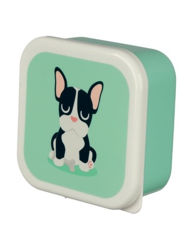 Porta pranzo con 3 contenitori con cagnolini PUCLBOX28 Futurart | Futurartshop.com