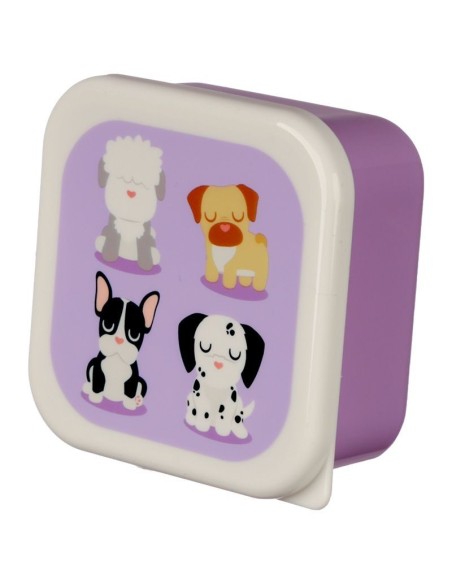 Porta pranzo con 3 contenitori con cagnolini PUCLBOX28 Futurart | Futurartshop.com
