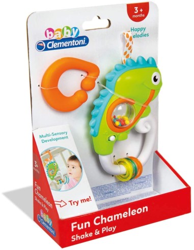 Bab CL Clem-Interactive Chameleon rattle CLE17332 Clementoni | Futurartshop.com
