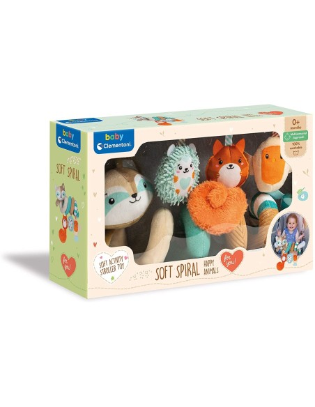 Baby Clem Primi mesi - Peluche spirale per passeggino CLE17320 Clementoni | Futurartshop.com