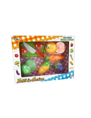 Fruit and vegetable set with velcro-4 models TOY27369 Toys Garden | Futurartshop.com