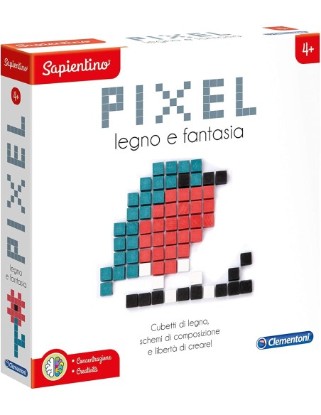 Sapientino - Pixel Legno e Fantasia CLE16207 Clementoni | Futurartshop.com
