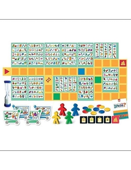 Gioco educativo - Chi è più lesto a far la spesa HEAIT21642 Headu | Futurartshop.com