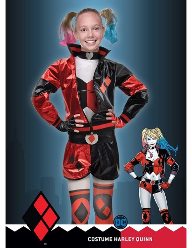 Harle Quinn Quinn Carnival Costume 8-10 years CIA11751.8-10 Futurart | Futurartshop.com