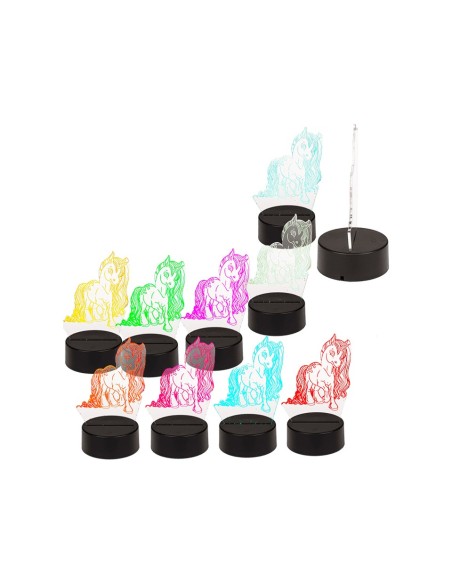 Mini unicorn lamp 3D 17cm OTB57/3051 Out of The Blue | Futurartshop.com