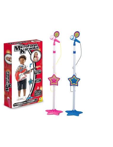 Star-Star Karaoke Microphone with Rod - 2 colors TEO63752 Teorema | Futurartshop.com