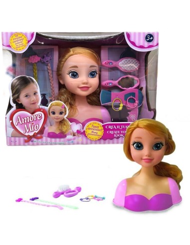 Amore mio - Testa per acconciature nuovo look GRGGG71302 Grandi giochi | Futurartshop.com
