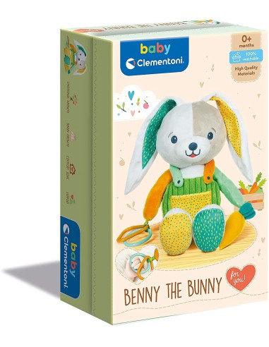 Baby Clem - Peluche Benny il coniglietto CLE17419 Clementoni | Futurartshop.com