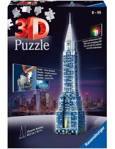 Puzzle 3D Chrysler Building night edition RAV12595 Ravensburger | Futurartshop.com