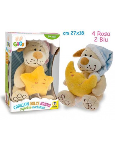 Carillon peluche Cagnolino Ninna Nanna - 2 colori TEO38644 Teorema | Futurartshop.com