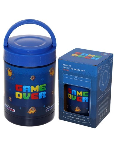 Thermal container for food Game Over - 500 ml in steel PUCLPOT03A Futurart | Futurartshop.com