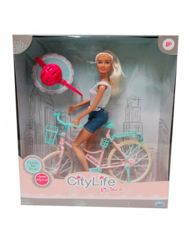 City life fashion doll c/bici ODS44413 Ods- Futurartshop.com
