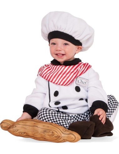 Small chef Costume size 6 - 12 months MAG510318-6/12 Futurart | Futurartshop.com