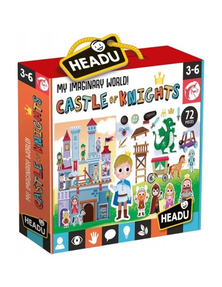 Gioco educativo - Il castello dei cavalieri My imaginary world castle of knights HEAMU24834 Headu | Futurartshop.com