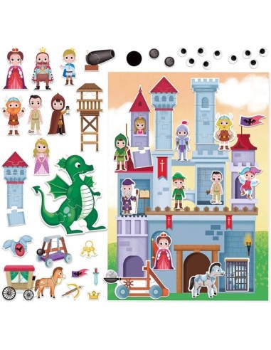 Gioco educativo - Il castello dei cavalieri My imaginary world castle of knights HEAMU24834 Headu | Futurartshop.com
