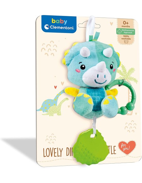 Bab CL Clem-adorable dinosaur rattle CLE17353 Clementoni | Futurartshop.com