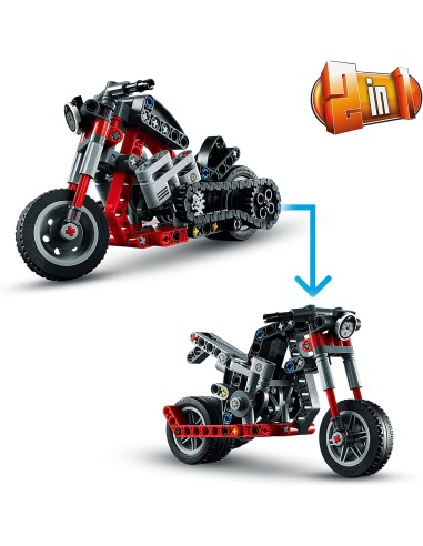Lego Technic-motorcycle 2 in 1 42132 LEG6371122 Lego | Futurartshop.com