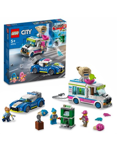 Lego City 60314-the ice cream van and the police chase LEG6379601 Lego | Futurartshop.com