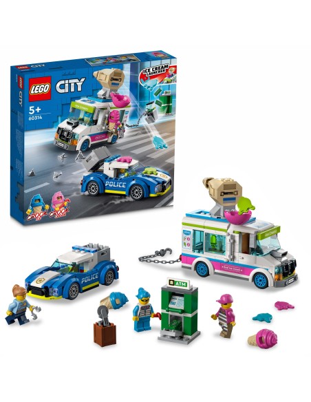 Lego City 60314 - Il furgone dei gelati e l'inseguimento della polizia LEG6379601 Lego | Futurartshop.com