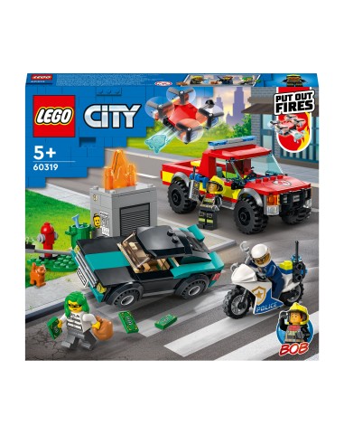 Lego City 60319 - Soccorso Antincendio e inseguimento della polizia LEG6379615 Lego | Futurartshop.com