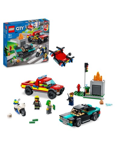 Lego City 60319-Fire Rescue and police pursuit LEG6379615 Lego | Futurartshop.com