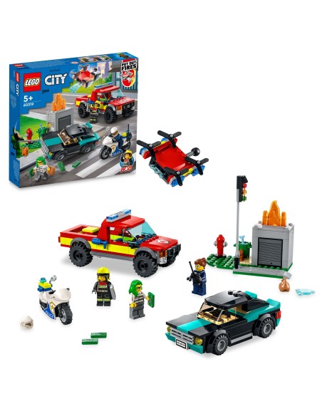 Lego City 60319-Fire Rescue and police pursuit LEG6379615 Lego | Futurartshop.com
