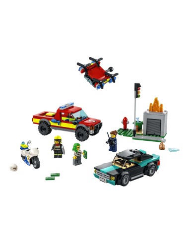 Lego City 60319-Fire Rescue and police pursuit LEG6379615 Lego | Futurartshop.com
