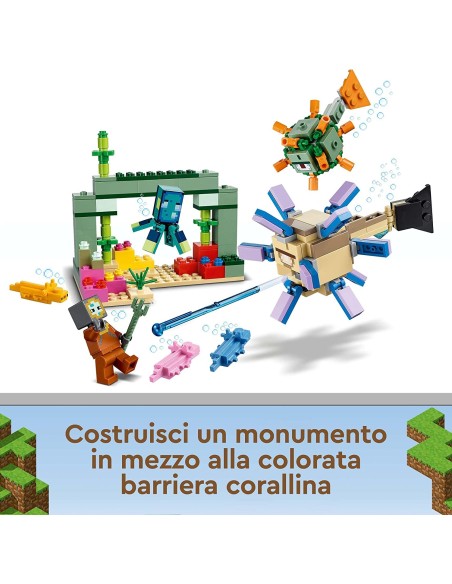 Lego Minecraft - La battaglia del guardiano 21180 LEG6379565 Lego | Futurartshop.com
