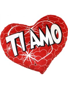 Peluche Cuore con scritta Ti amo - 75 cm 4MFGF68263 Futurart | Futurartshop.com