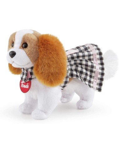 Peluche Cagnolina Darling Cavalier Kingcharles con vestito TRU22065 Trudi | Futurartshop.com