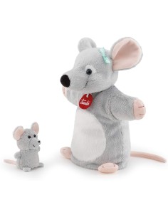 Plush mouse puppet with Bab t TRU29868 Trudi | Futurartshop.com