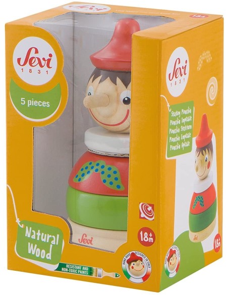 Sevi - Pinocchio impilabile in legno TRU82879 Trudi | Futurartshop.com