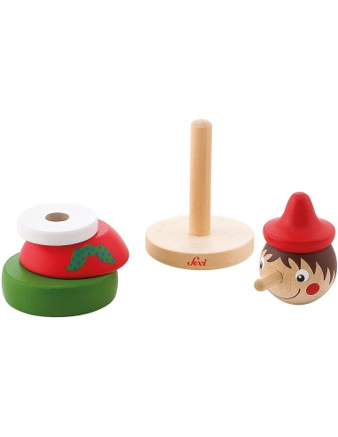 Sevi - Pinocchio impilabile in legno TRU82879 Trudi | Futurartshop.com