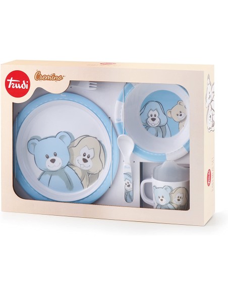 Set cremino - prima pappa colore blu TRU18158 Trudi | Futurartshop.com