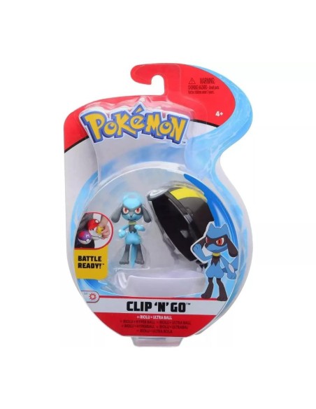 Pokémon Ball clip n' go - personaggio Riolu ultra ball GIOPKE49000-4 Giochi Preziosi | Futurartshop.com