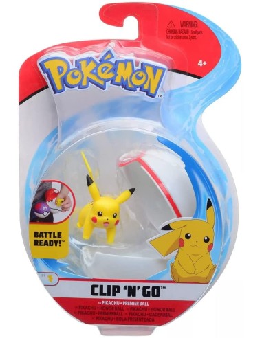 Pokemon ball Clip n ' go-character Pikachu premiere ball GIOPKE49000-1 Giochi Preziosi | Futurartshop.com