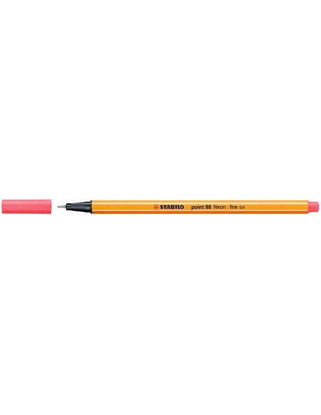 Stabilo point 88 pen - fluo red color ARV438568 Stabilo | Futurartshop.com