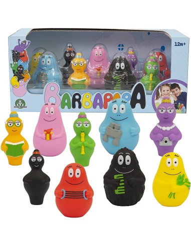 Barbapapà - Set famiglia con 9 personaggi GIOBAP07001 Giochi Preziosi | Futurartshop.com