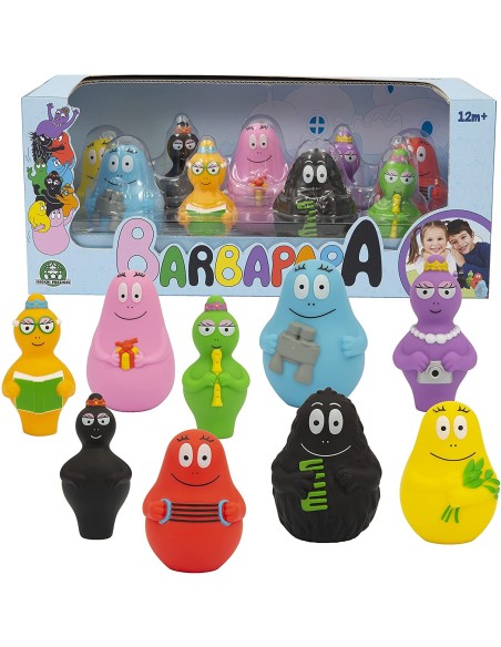 Barbapapa-family Set with 9 characters GIOBAP07001 Giochi Preziosi | Futurartshop.com