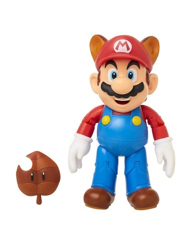 Super Mario - Raccoon Mario con super Leaf OLD40607 Jakks Pacific | Futurartshop.com