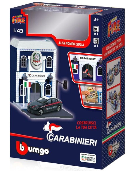 Bburago Police Station or Carabinieri with 1:43 scale car GOL18-31502 Goliath | Futurartshop.com