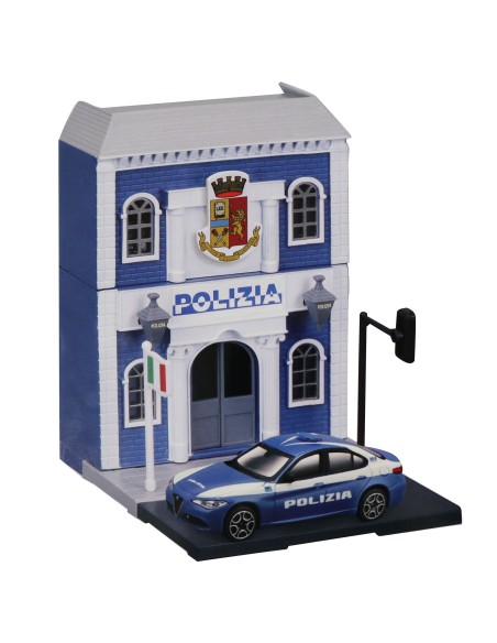 Bburago Police Station or Carabinieri with 1:43 scale car GOL18-31502 Goliath | Futurartshop.com