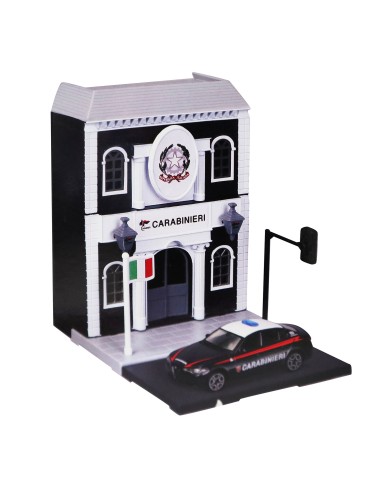 Bburago Police Station or Carabinieri with 1:43 scale car GOL18-31502 Goliath | Futurartshop.com