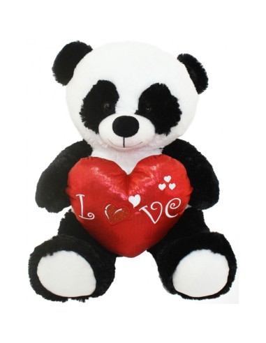 Plush Panda with heart ICE46835 Futurart | Futurartshop.com