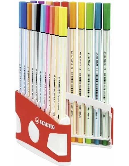 Confezione da 20 pennarelli brush color parade ARV1065396 Stabilo | Futurartshop.com