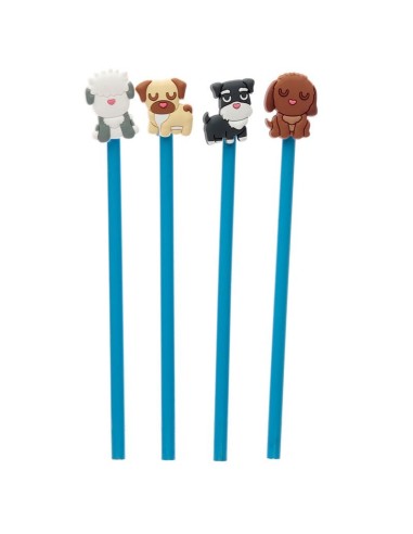 Matita con coprimatita cani in PVC - 4 modelli PUCPEN147 Futurart | Futurartshop.com