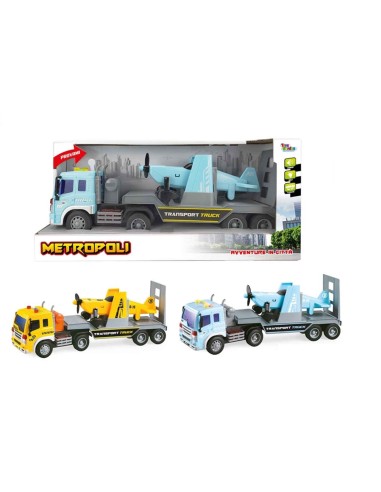 Camion rimorchio con aereo in scala 1 : 16 - 2 colori TOY27456 Toys Garden | Futurartshop.com
