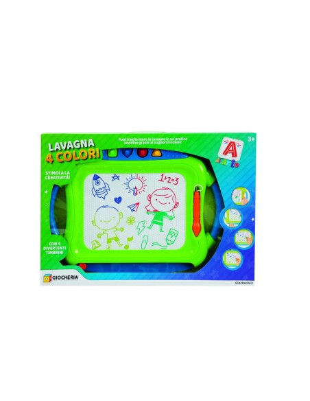 A art-magic chalkboard 2 in 1 with 4 stamps GIOGGI190314 Giochi Preziosi | Futurartshop.com