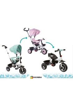Baby Triciclo 3 in 1 colore rosa GIOGGI210031 Giochi Preziosi | Futurartshop.com 2